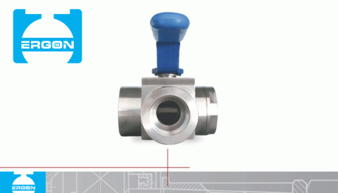 Three-Way High Pressure Ball Valves With Threaded Ends